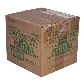 1989 Score Supplemental Football Unopened Case - 60 Sets